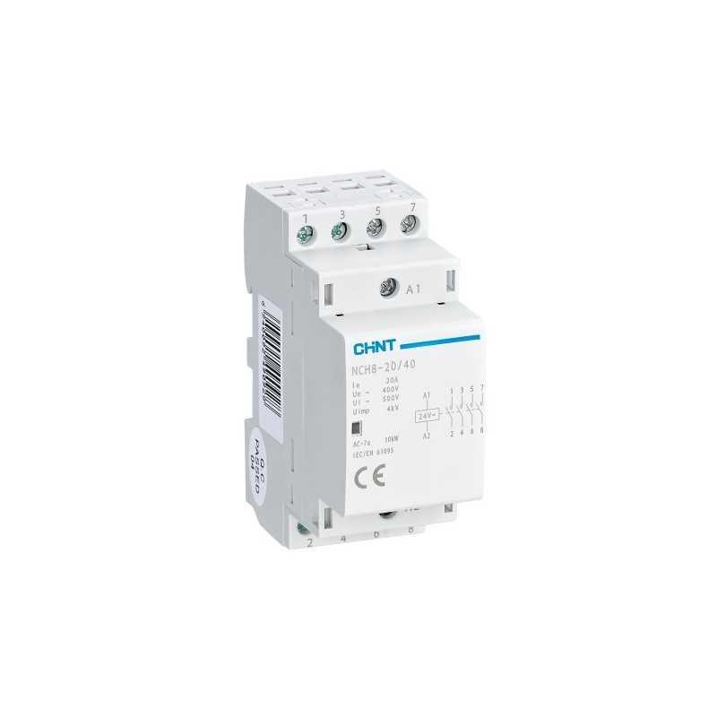 Contactor modular 230Vac 25A, 16KW AC1, 4NA