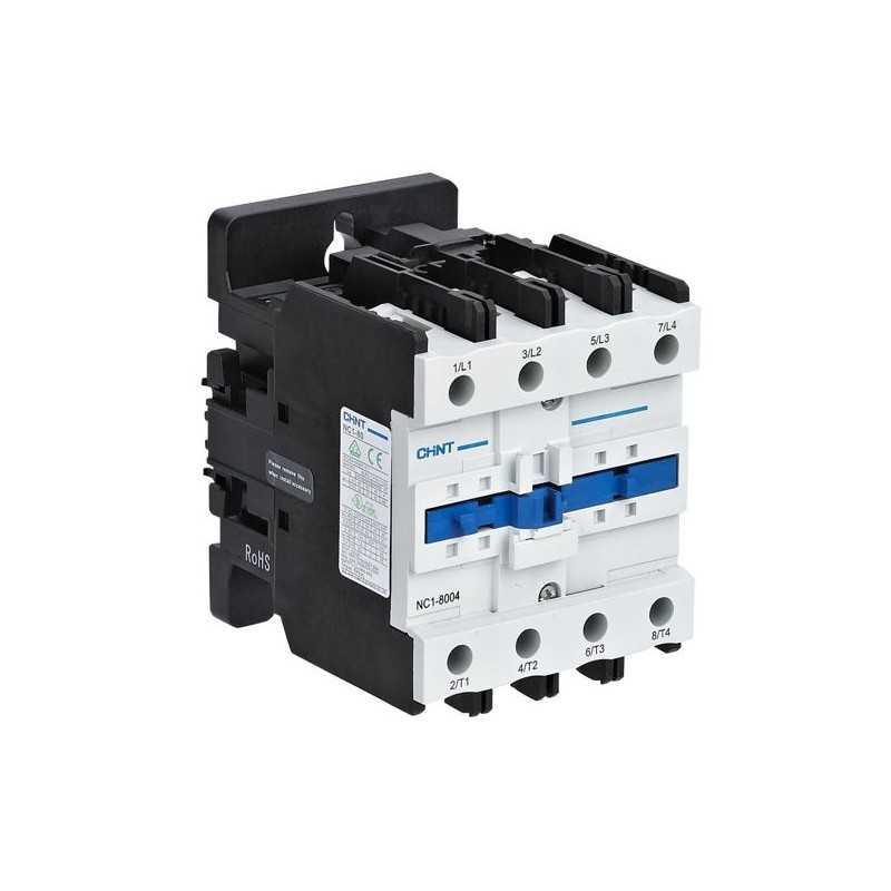 Contactor NC1, 80A 4P; 37KW (AC3/380V)contr 220 Vac