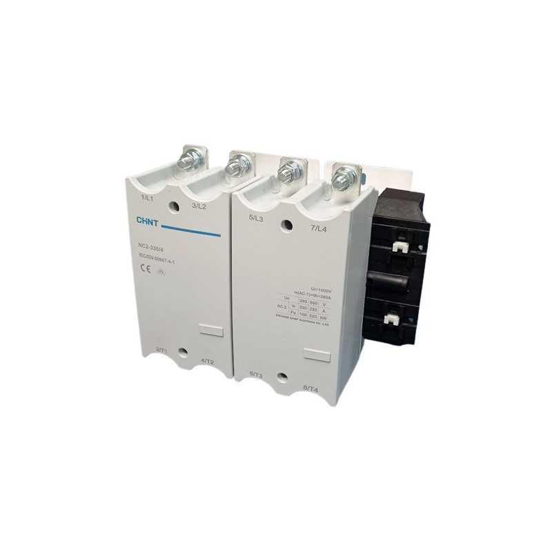 Contactor NC2, 330A 4P, 160KW, control 220 Vac