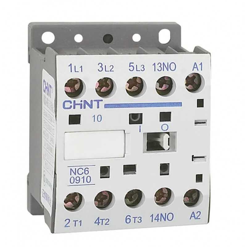 Mini contactor NC6 3P+1NA 9A, control 110vAC