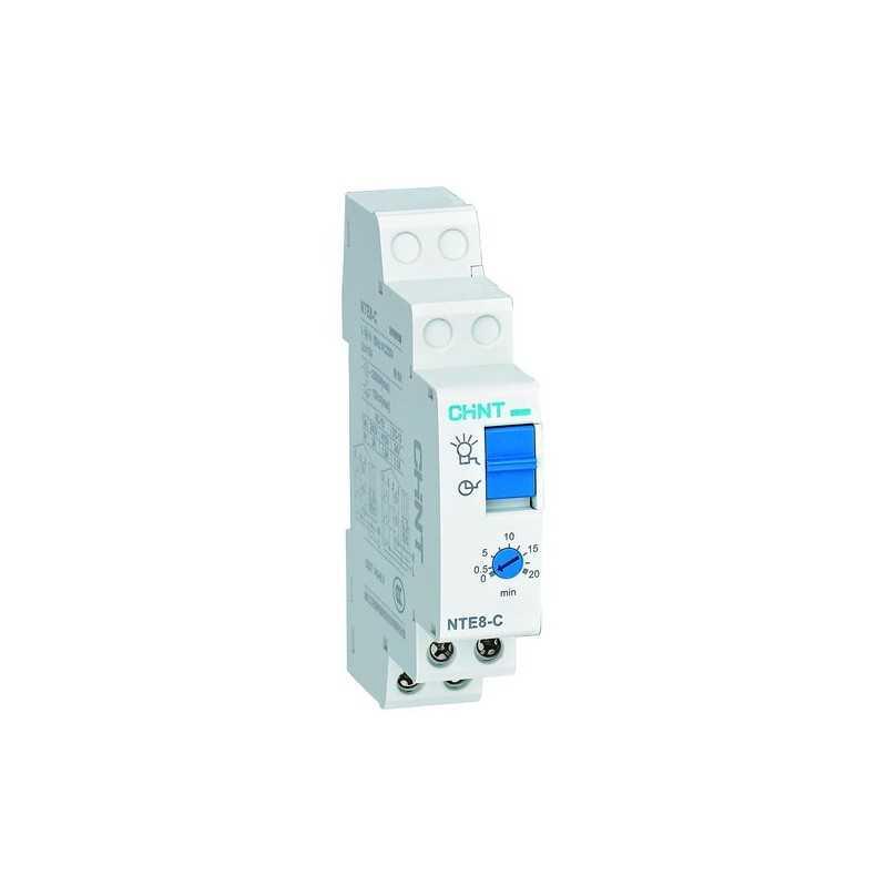 Telerruptor escalera/pasillo 110-220Vac ½-20min, 16A