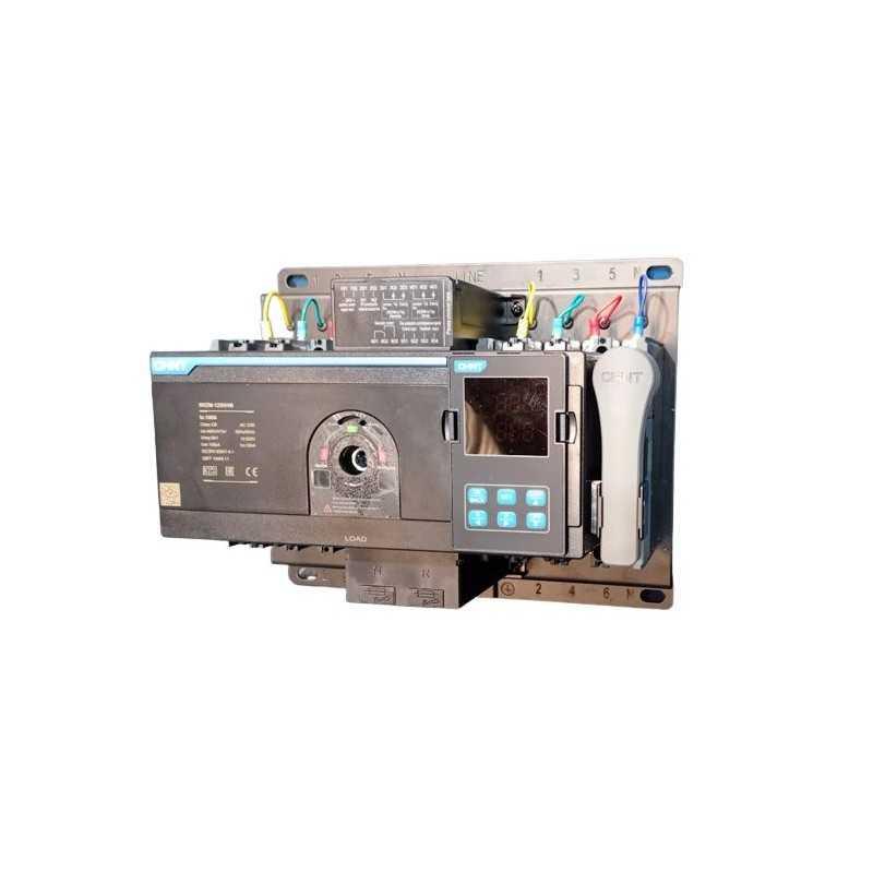 Transferencia Automatica ATSE tipo CB 4P 400V, 100A, 50KA, rele y breaker
