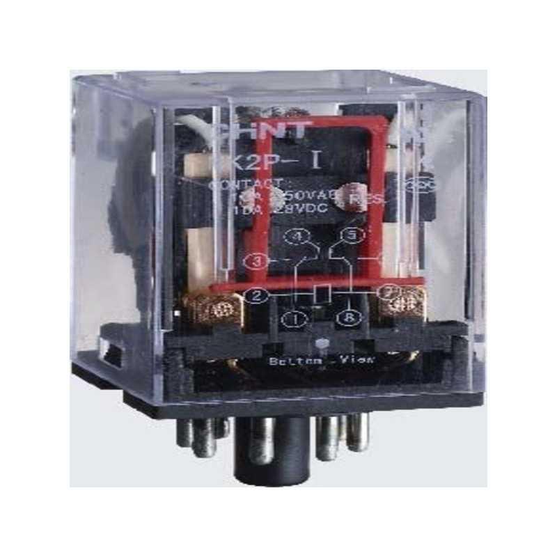 Rele encapsulado MK-2P-24Vac, 24V, 2 NA/NC, 10A, octal