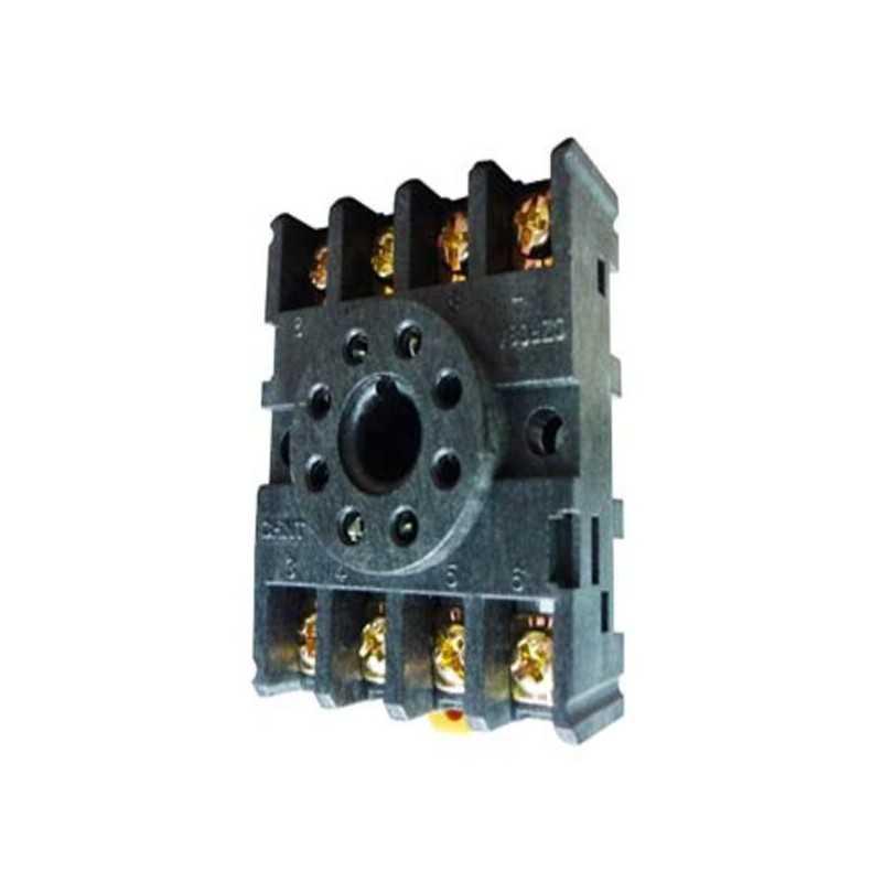 Rele Octal MK-2P, bob 24Vdc, 2NA/NC,10A, c/indicador mecan.