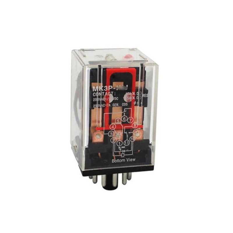 Rele undecal MK-3P- 48Vac, bob 48Vac, 3 NA/NC, 10A,