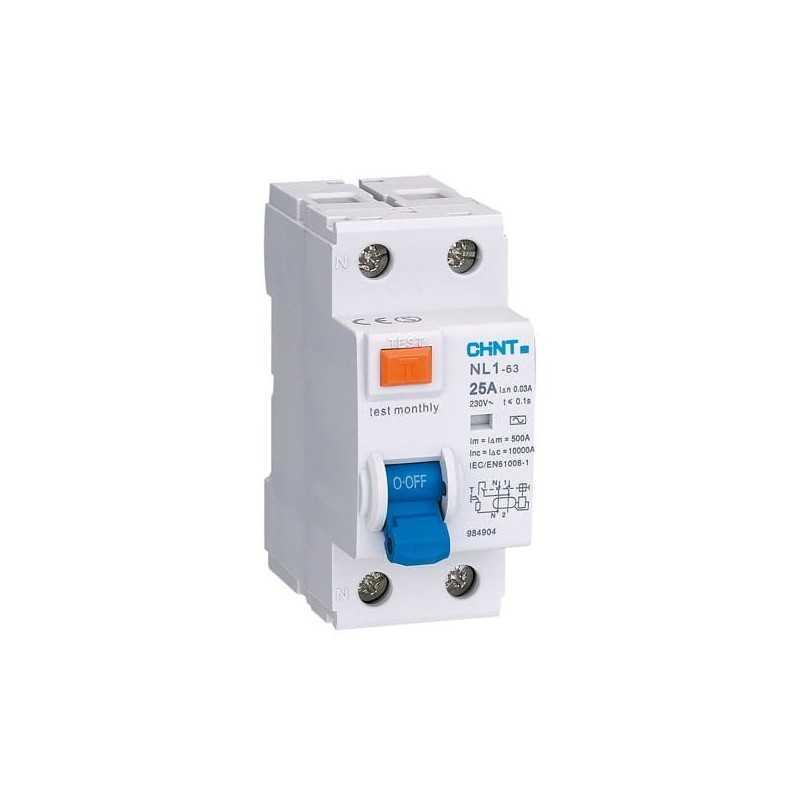 Interruptor diferencial 2P 40A 100mA 6kA tipo A