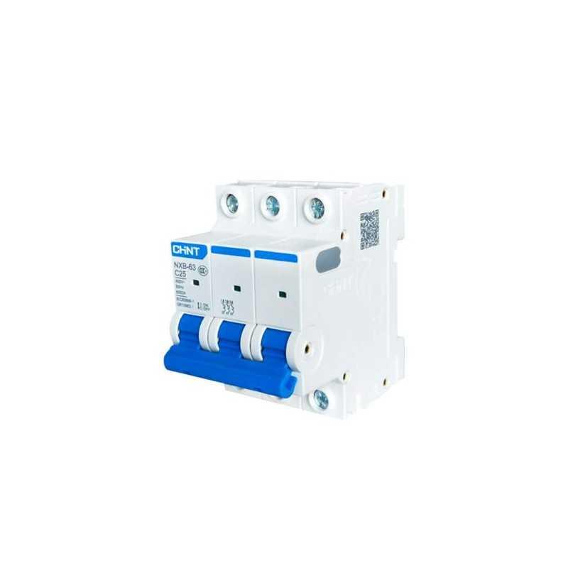 Interruptor Automático 3Px6A 10kA Curva C, NXB-63H