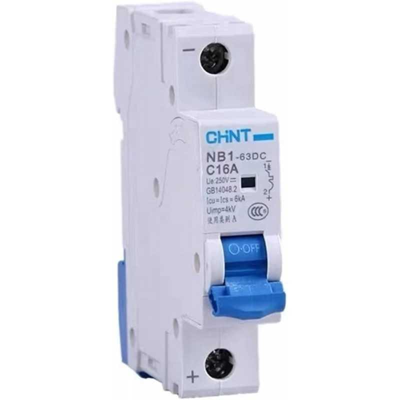 Interruptor DC 1Px25A 250VDC, curva C