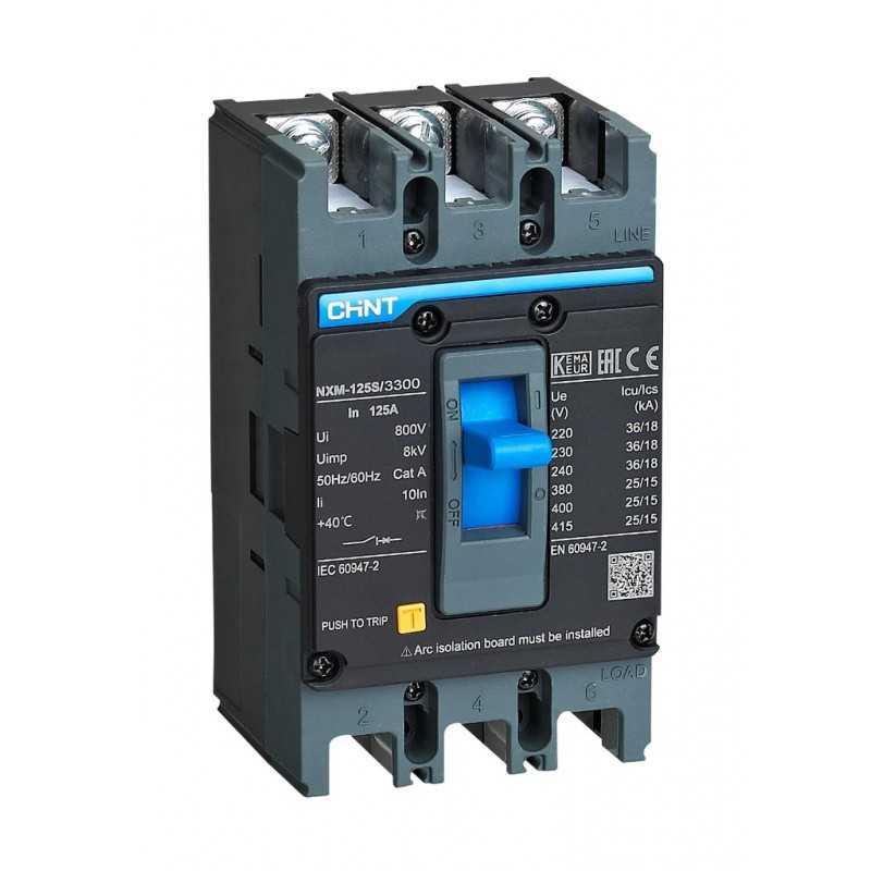 Interruptor MCCB fijo NXM-63E 3P 50A 15kA