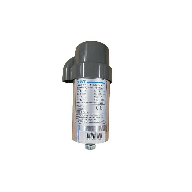 Condensador trifasico seco botella 1kVAR 400V 50Hz