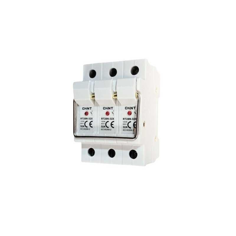 Seccionador fusible 3P 32A 400V 10x38mm con led