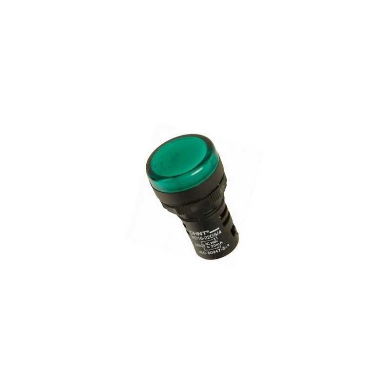 Piloto compacto IP65 Ø22mm 24Vac/dc Verde c/ led
