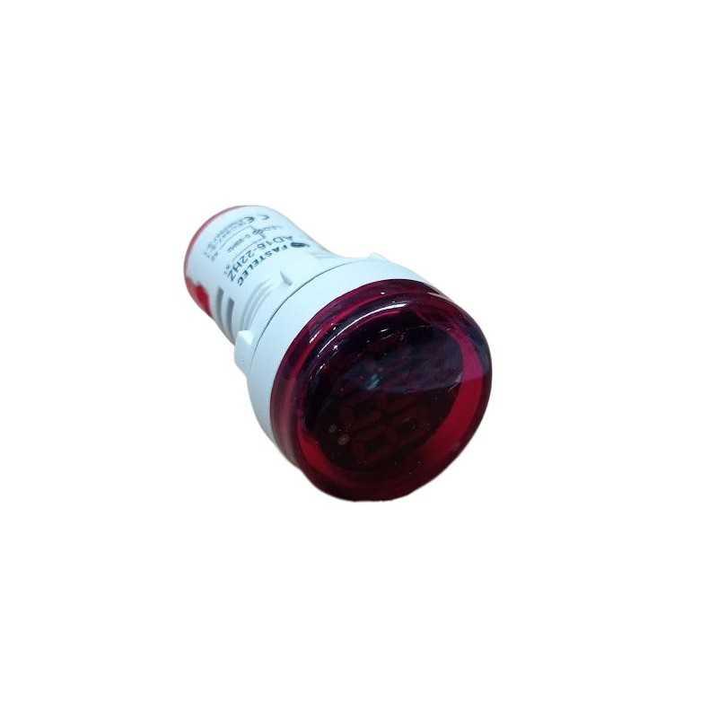 Frecuencimetro LED ø22mm / 0 -99Hz, 50-500VAC, Rojo