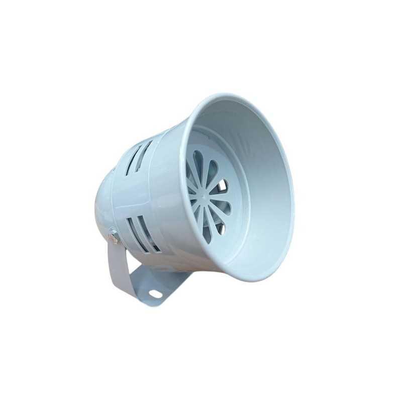 Mini sirena carcaza plastica gris esmaltado 220Vca 100dB