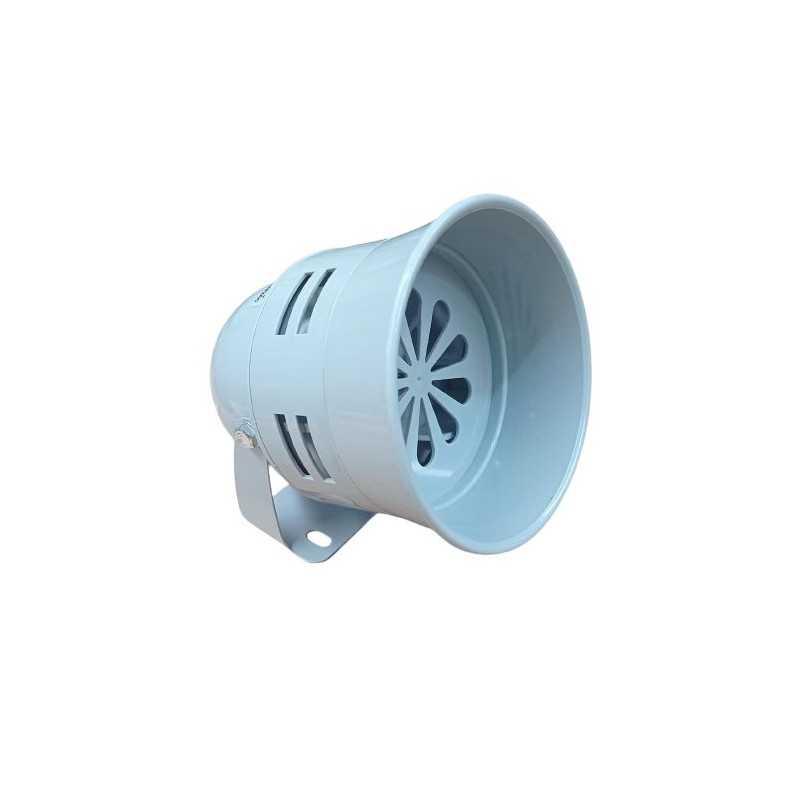 Mini Sirena Carcaza Metálica Gris Esmaltado 220Vca 100dB