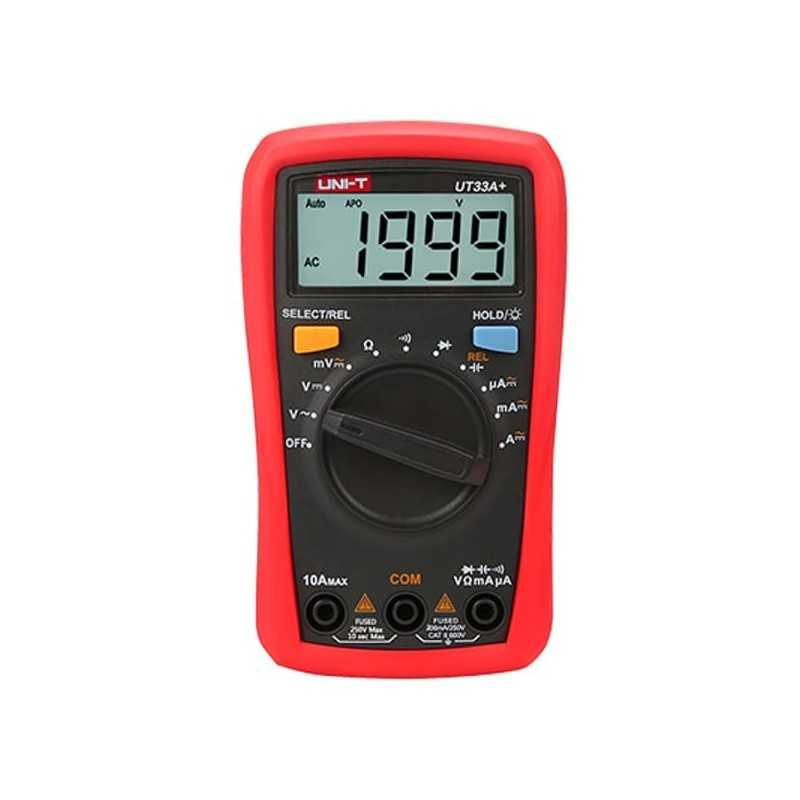 Tester digital, 15 funciones, 600V, UT-33A+