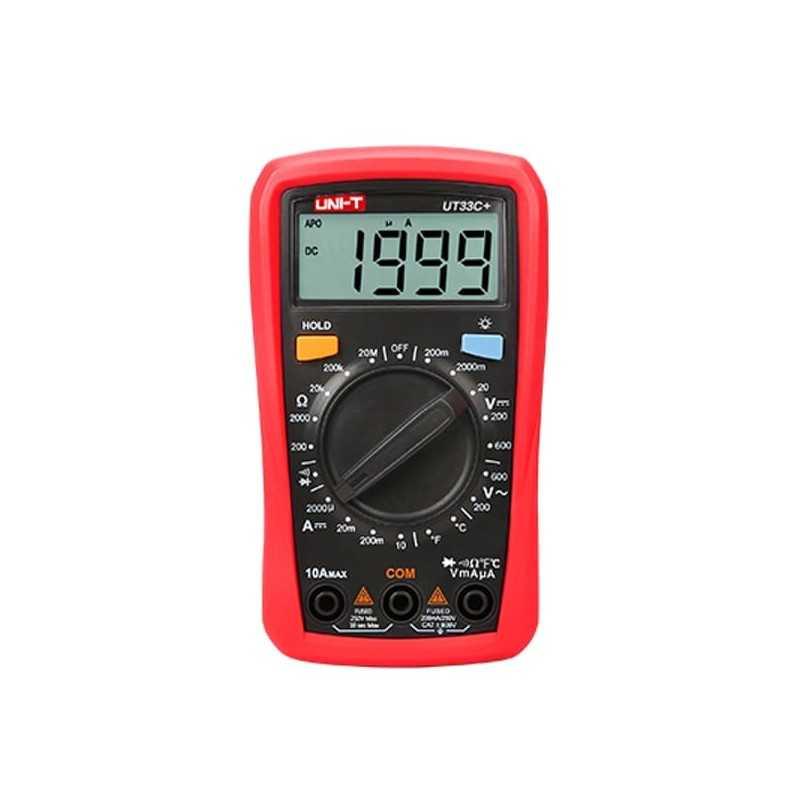 Tester digital, 15 funciones, 600V, UT-33C+