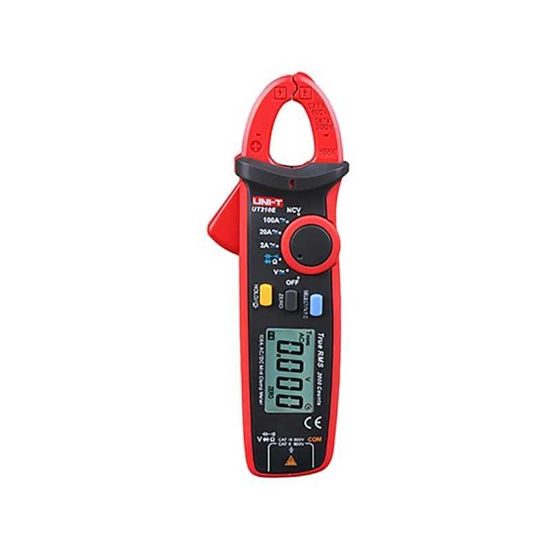 Mini Amperímetro de tenaza 100 A CA/CD l 600 V CA/CD l 20 MO