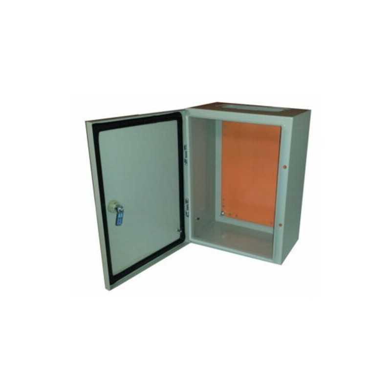 Caja metal 300x200x150mm RAL7035 placa RAL2004
