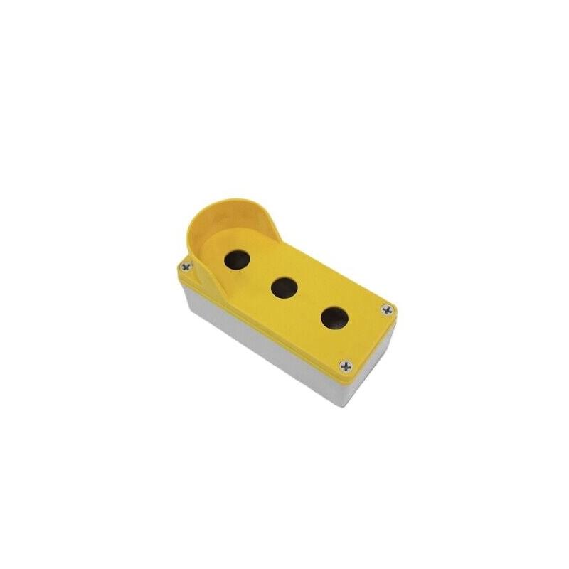 Botonera PVC con proteccion 3 perforaciones Ø22mm