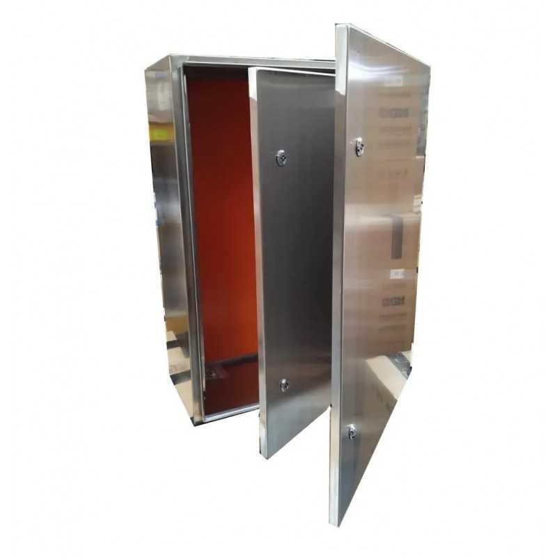 Caja inox. AISI304 IP66 500x400x200 placa, cubre equipo