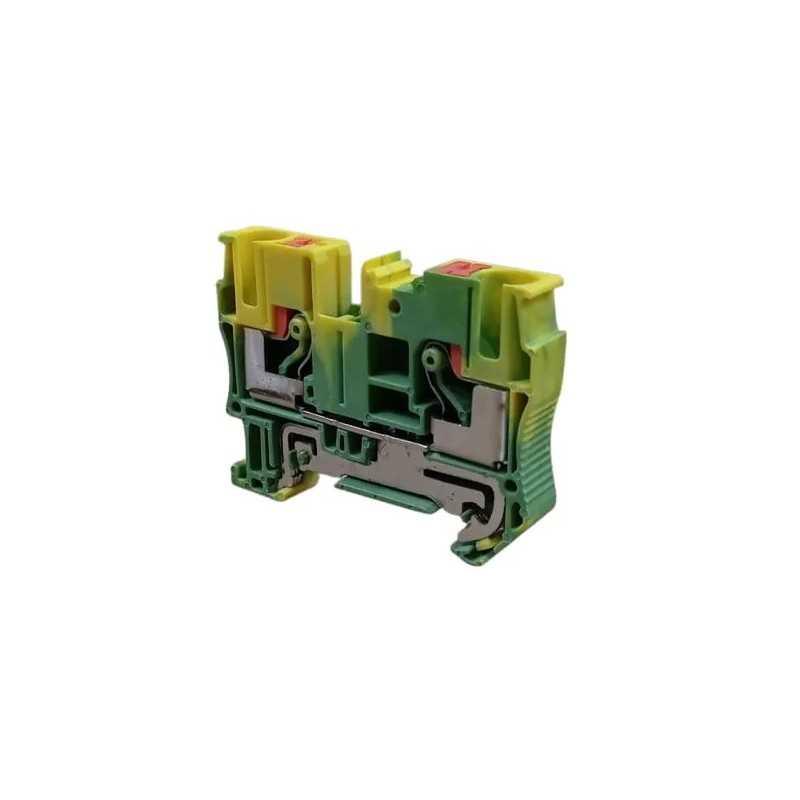 Borne tierra Libre mantenimiento 6mm2 amarillo/verde