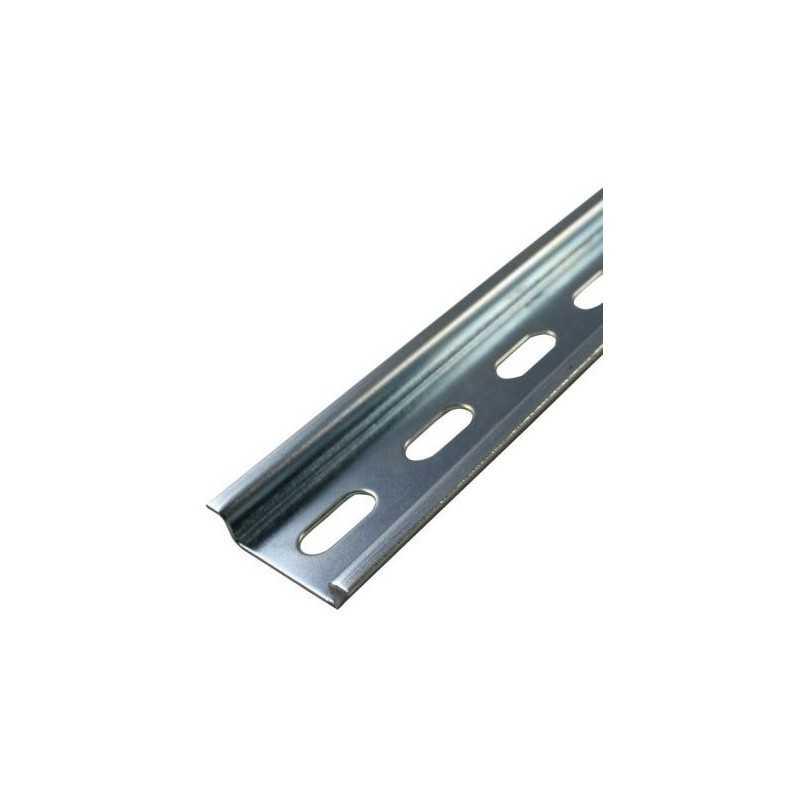 Riel DIN tipo TS-35 acero bicrom perf, 35x15mm (en tira 1m)
