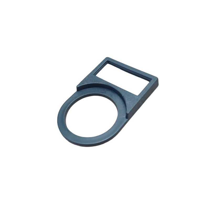 Placa identificacion ø22mm, 21x11mm negro para impresion