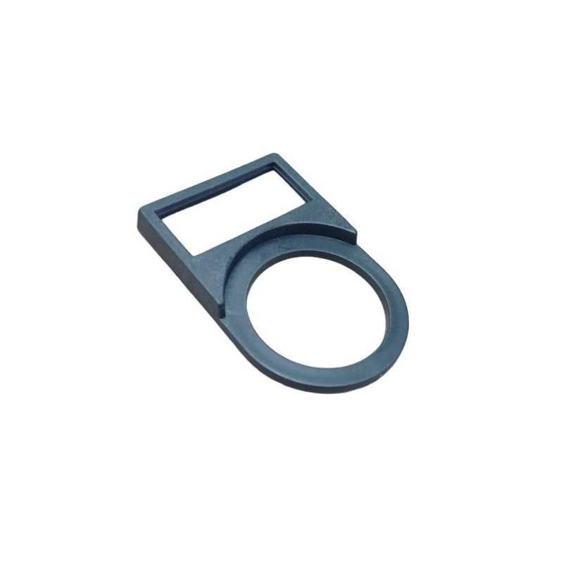 Placa identificacion ø22mm, 25x18mm negro para impresion