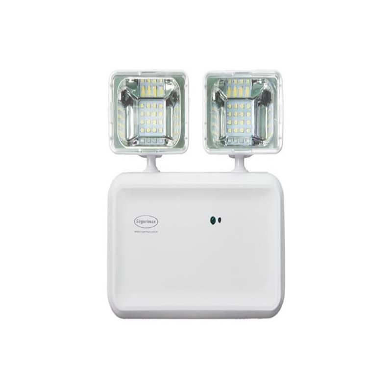 Ilumin. de emergencia LED, 2 focos, 600 Lum, Ni/Cd, IP20, SEC