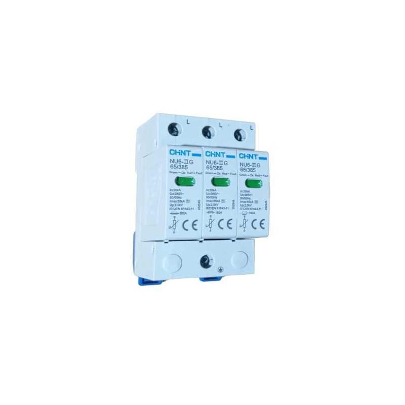 Supresor transiente 3P 385Vac, Imax 65kA, 2kV