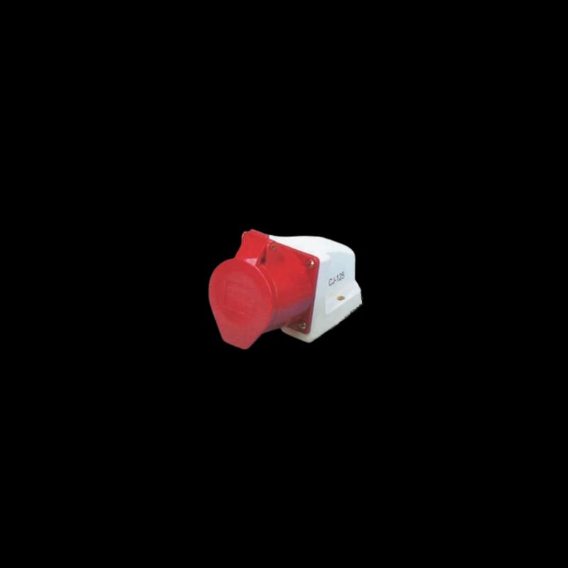 Enchufe hembra sobrepuesto 90° IP44 32A 380V 3P+N+T
