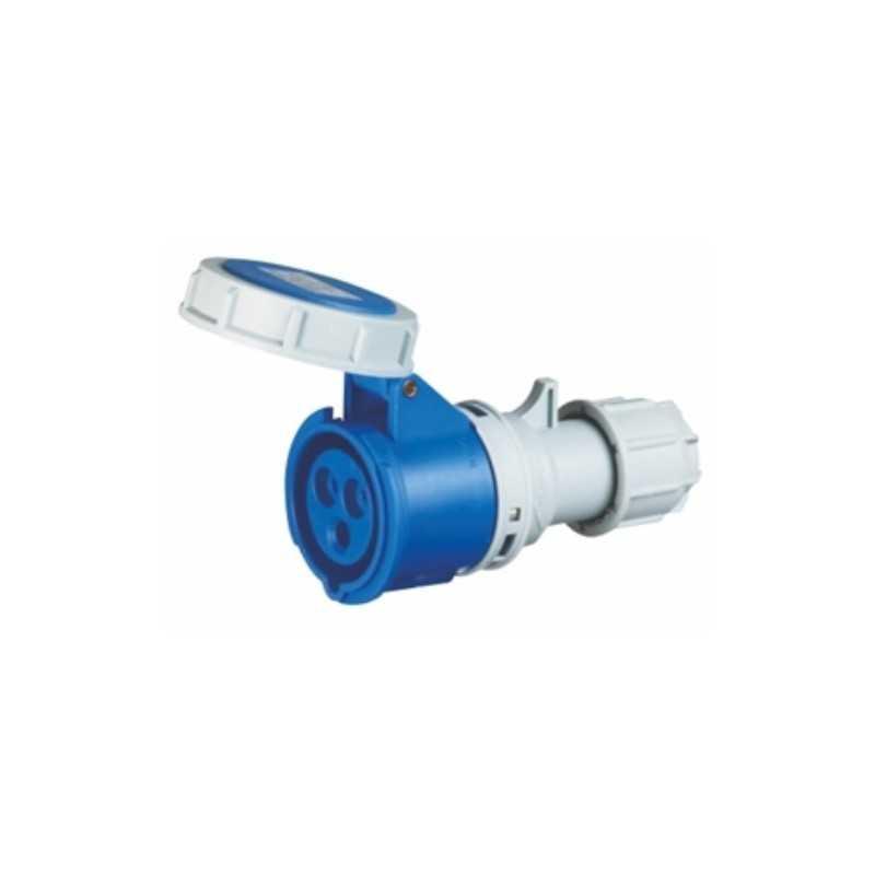 Enchufe Hembra, volante, 2P+T, 32A, IP67
