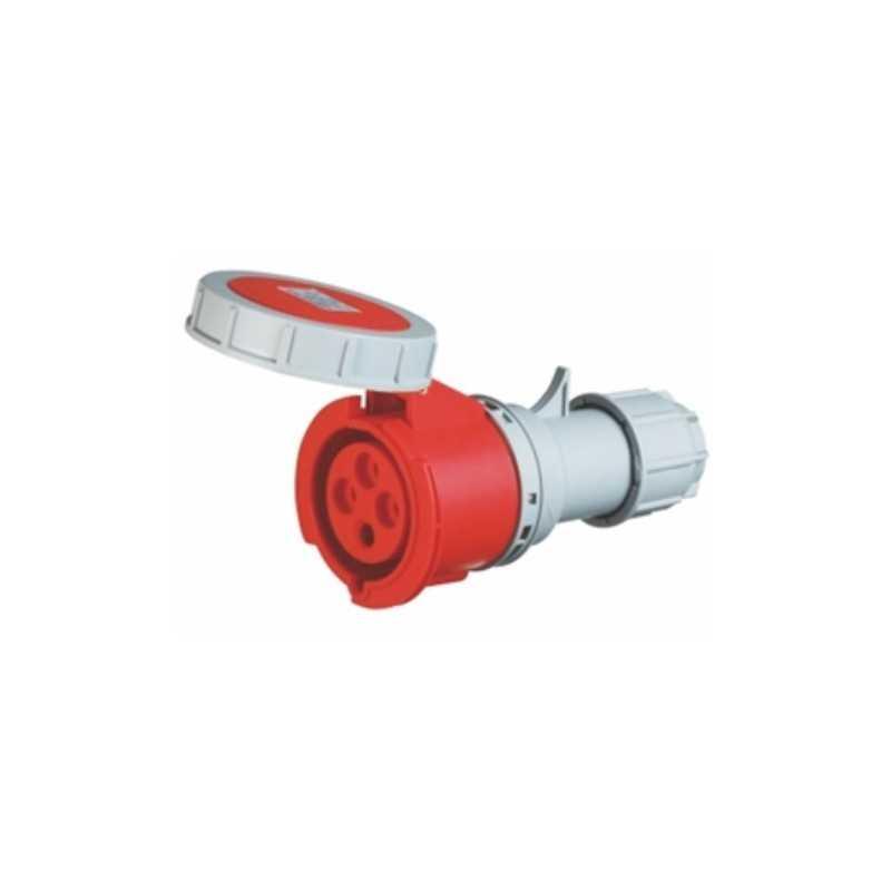 Enchufe Hembra, volante, 3P+T, 32A, IP67