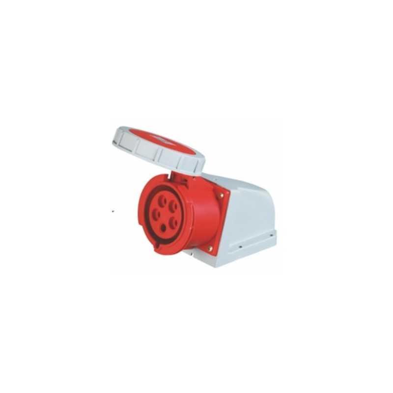 Enchufe Hembra Fijo Sobrepuesto, 3P+N+T, 32A, IP67