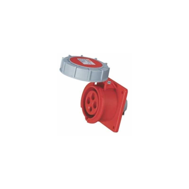 Enchufe Hembra Fijo Embutido, 3P+T, 32A, IP67