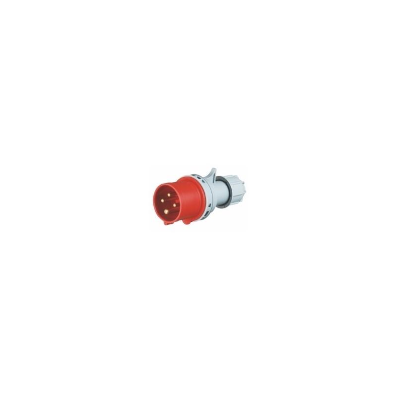 Enchufe Macho, volante, 3P+T, 32A, IP44