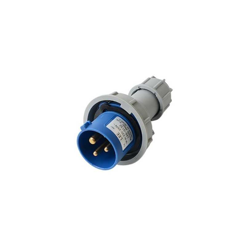 Enchufe Macho, volante, 2P+T, 16A, IP67