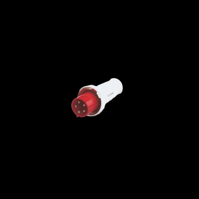 Enchufe macho volante IP66 63A 380V 3P+N+T